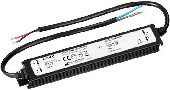 LED Захранване IP44 Водоустойчиво Тънко 12V 60W