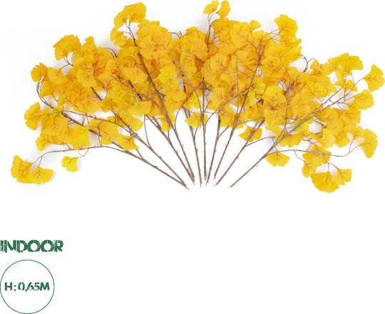 Artificial Garden Decorative Branch Monstera Yellow 65cm GloboStar