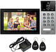 Interfon Video Smart Wi-Fi pentru o familie Mentor SVK274B 2 fire 7 inch IPS 2MP FHD Card PIN Tuya IP65 Negru
