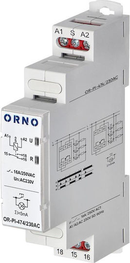 Releu De Instalare Echilibrat Economic 16 A 230 V AC Pi-474/230ac