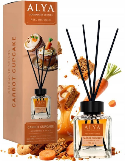 Alya Gourmand Duft Raumdüfte Stäbchen 100ml Karotten Cupcake