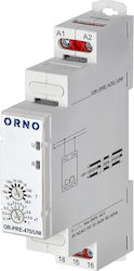 Релсов Хронотаймер Economic Активиране Определено Време 12-240 V Ac Dc Pre-470/uni
