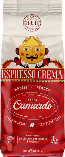 Καφές Espresso Camardo Espresso Crema 1000g Κόκκους