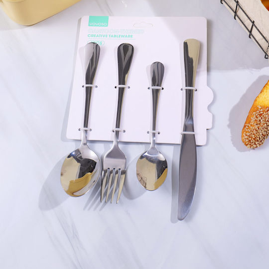 Besteckset Silber 4 Stück Besteckset Silber 4 Stück