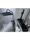 Shower Column with Bathtub Mixer Grey