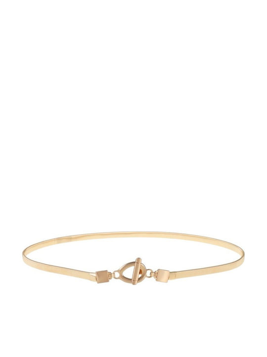 Elastische Damen Gürtel Kette Gold