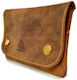 Greenburry Pungă Pentru Tutun Din Piele Cu Buton 15x9cm Vintage Greenburry