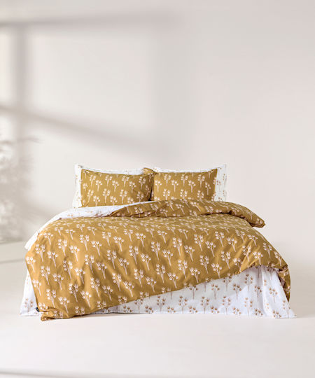 Kentia Подредба Чаршафи King Size 270x270см Жълт (4 Бройки)