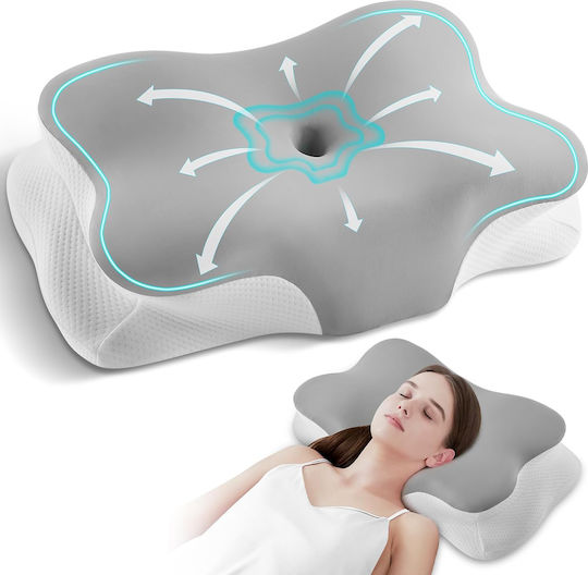 Ιατρικό Μαξιλάρι Αυχένα Memory Foam 64x38x13cm