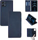 Vintage Magnet Wallet Case Sonique Motorola Moto G84 5g Dark Blue