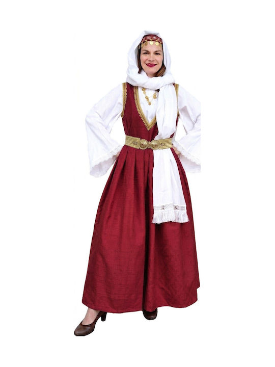 Traditionelle Samos-Kleidung mit Stirnbandband