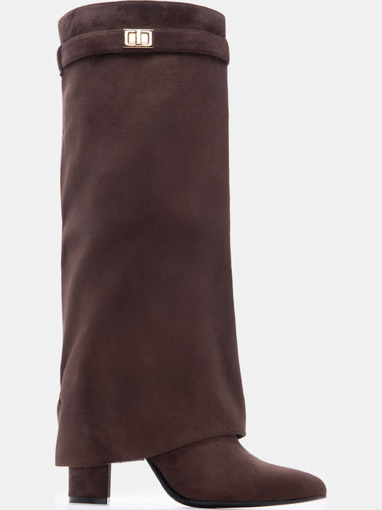 Luigi Wildleder Damenstiefel mit hohem Absatz B...