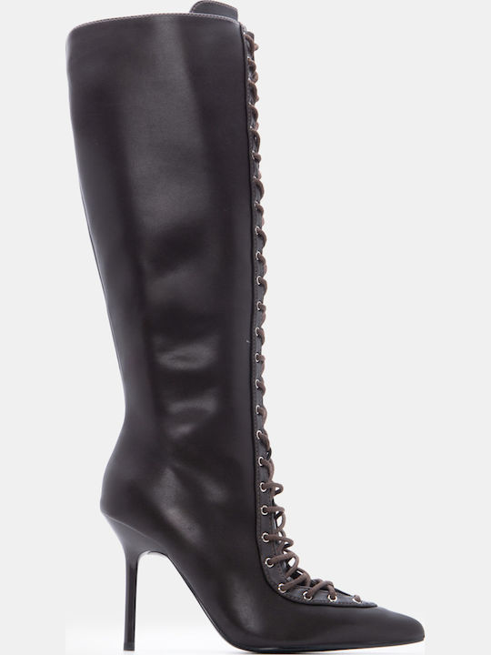 Luigi Women's Boots with High Heel Brown