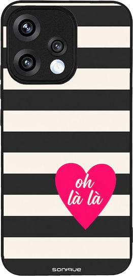 Sonique Stripe Stories Series Oppo Reno15 5G Umschlag Rückseite Schwarz