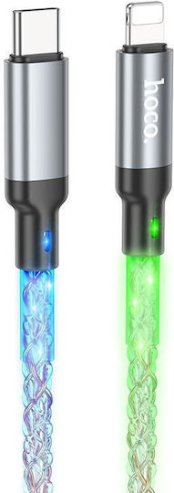 Hoco U112 LED USB-C to Lightning Cable Πολύχρωμο HC-U112TLED