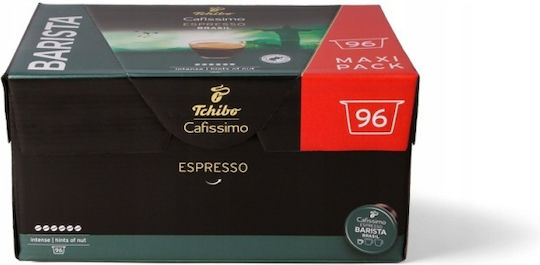 Tchibo Капсули Еспресо Бразилия Съвместими с Машина Cafissimo 96 капсули