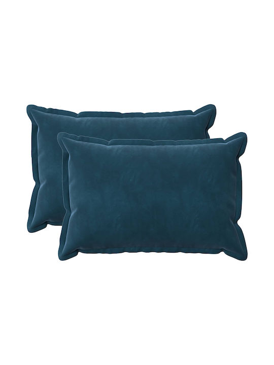 vidaXL Sofa-Kissen Houten aus Samt Blau 50x70cm