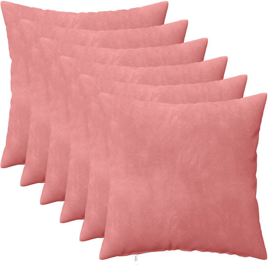 vidaXL Perna De Canapea Heerlen Din Catifea Roz 30x30cm