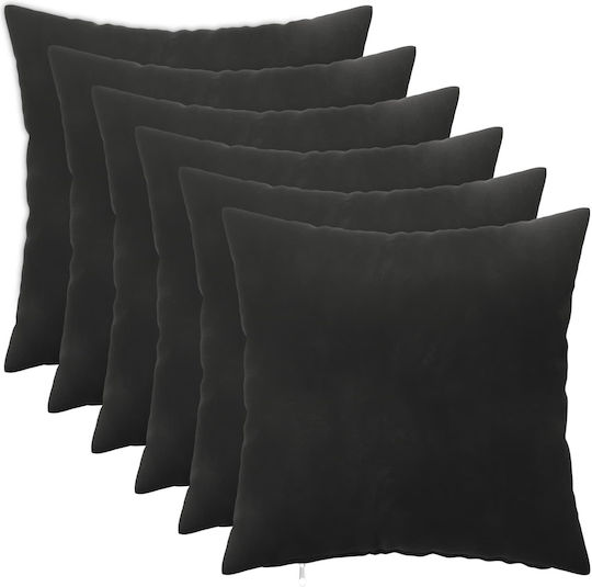 vidaXL Sofa-Kissen Heerlen aus Samt Schwarz 35x35cm
