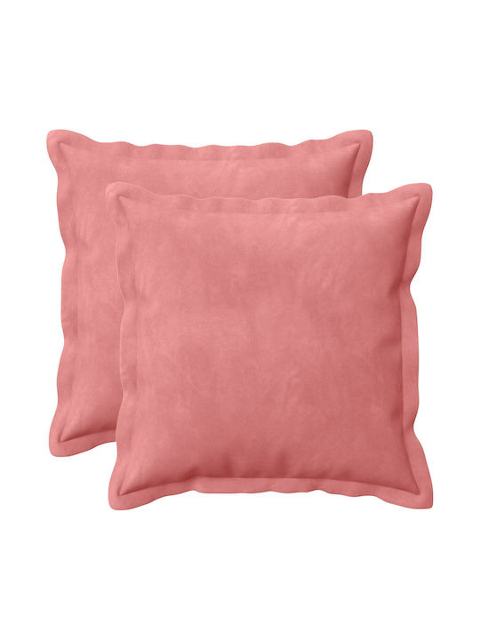 vidaXL Sofa-Kissen Houten aus Samt Rosa 50x50cm