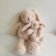 Plush Rabbit Parent Child 40cm Brown