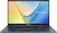 Asus Vivobook 15 M1502XA M1502XA-BQ003W 15.6" IPS FHD (Ryzen 7-7840HS/8GB/512GB SSD/W11 Home) Quiet Blue (GR Keyboard)