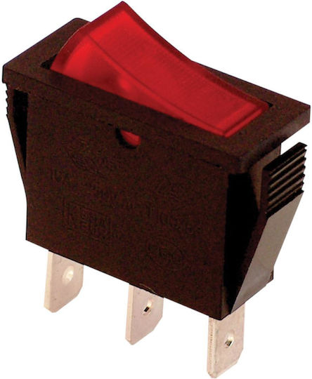 Червен Rocker Switch On-off Tes-21