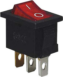 Red Rocker Switch On-off Tes-33