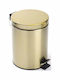 Differnz Inox Καλαθάκι Μπάνιου Soft Close 5lt Χρυσό