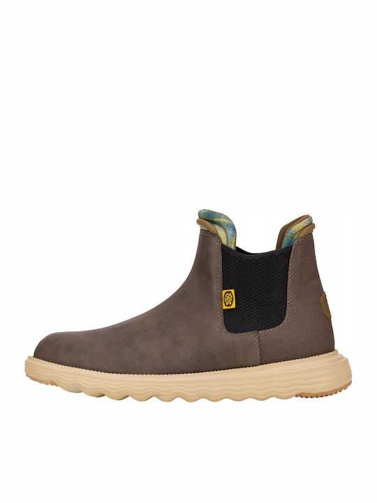 Leder Braune Chelsea Herrenstiefel Wasserdicht