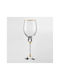 Kristall Weinglas in Goldfarbe Kelch