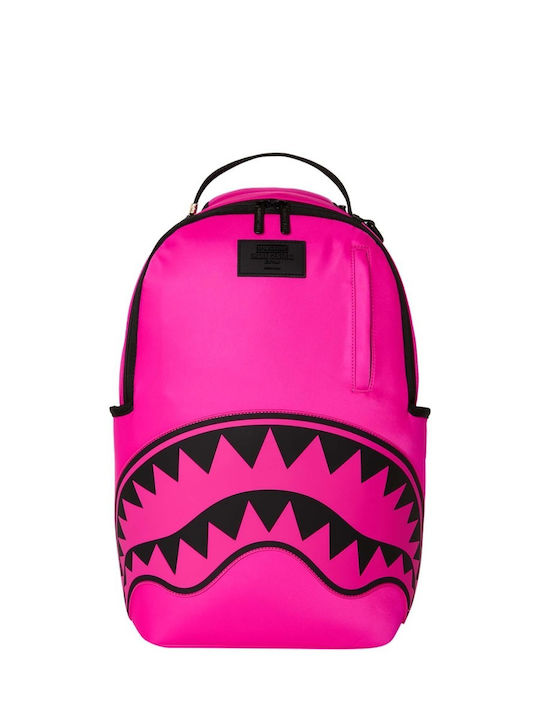 Sprayground Schulranzen Rucksack für Junior High-High School Shark Central Weiß Fuchsie Dlxsv