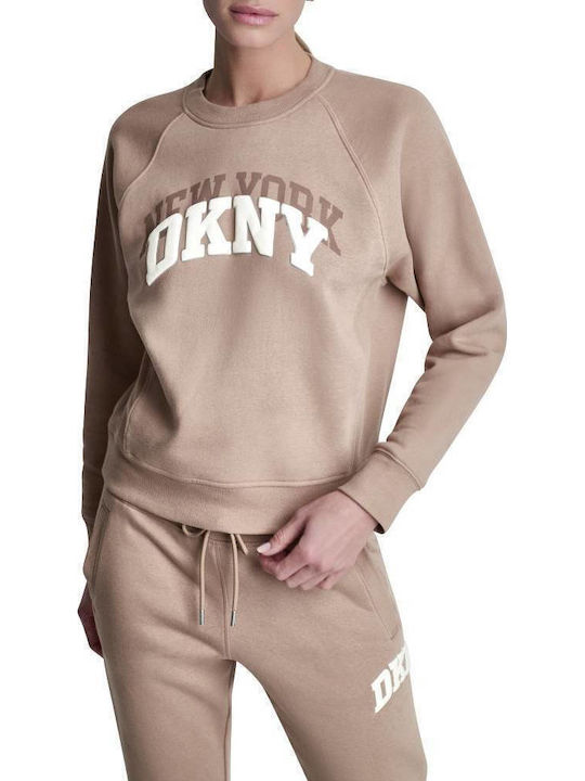 DKNY Dkny Damen Sweatshirts & Hoodies Taupe