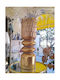 Dekorative Metallische Goldene Vase 30xH70cm