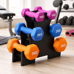 Set De Haltere Din Vinil 6 Bucăți Greutate Totală 12kg Set De Haltere Din Vinil 6 Bucăți Greutate Totală 12kg