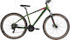 Carrera M9 2000 29" 2025 Rotes Mountainbike mit Geschwindigkeiten und Hydraulischen Scheibenbremsen