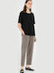 Damen T-Shirt Schwarz