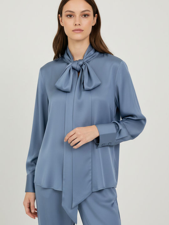 Philosophy Wear Μακρυμάνικο Γυναικείο Σατέν Που...