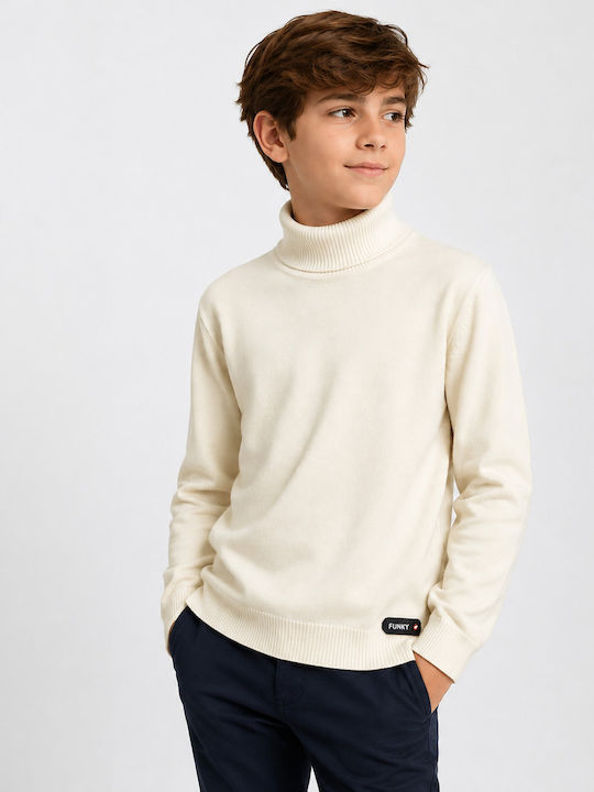 Funky Kids Turtleneck Long-Sleeved Ecru