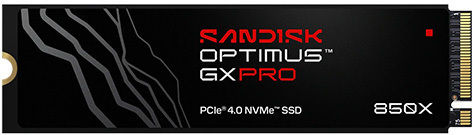 Sandisk Optimus GX Pro 850X SSD 4TB de tip M.2 cu conexiune PCI Express 4.0 (Compatibil PS5) SDSP81400TAN-000E0