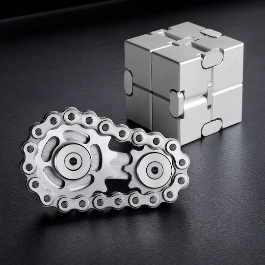 Cub Fidget Metalic Argintiu