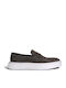 Δερμάτινα Ανδρικά Loafers σε Γκρι Χρώμα