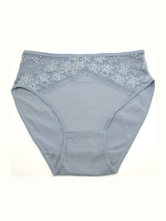 Hana Slip pentru femei cu dantelă bleu