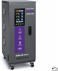 Three-phase Voltage Stabilizer Qoltec Avr Multiprotection 10 Kva Accuracy ± 3% Three-phase Servomotor Lcd Screen Three-phase Voltage Stabilizer Qoltec Avr Multiprotection 10 Kva Accuracy ± 3% Three-phase Servomotor Lcd Screen