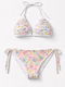 Set Bikini Brazil Floral Λευκό