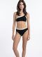 Set Bikini Ψηλόμεσο Μαύρο