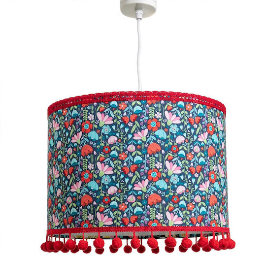 Garden Red Ceiling Light with E27 Socket 35x20cm