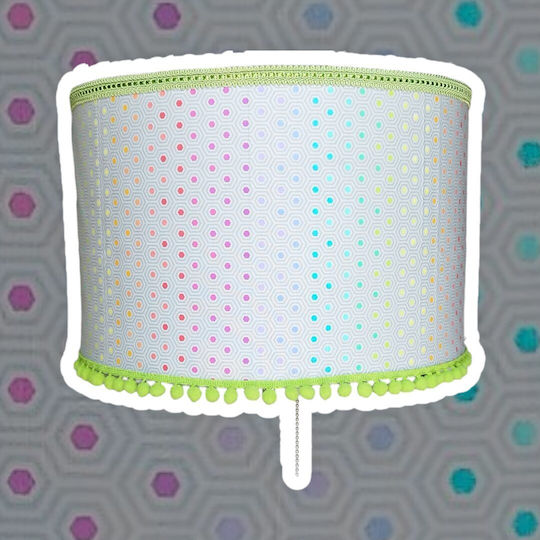 Neon Dots Διαστάσεις Κρεμαστό Φωτιστικό Γκρι με Ντουί E27 30x20εκ.