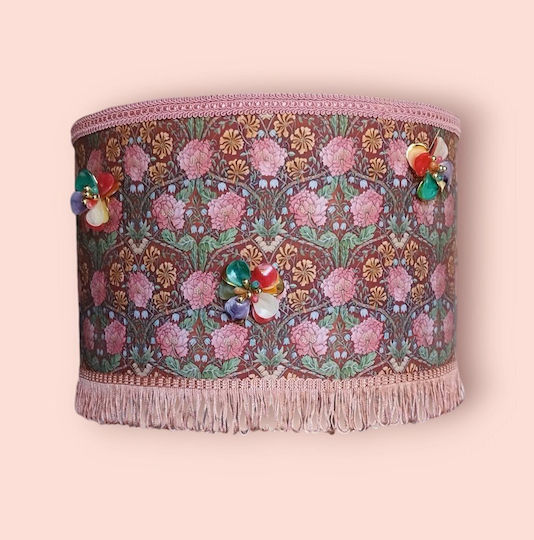 Retro Flowers Διαστάσεις Κρεμαστό Φωτιστικό με Ντουί E27 35x20εκ.