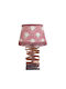 Table Lamp for E27 Fitting with Red Shade and Base